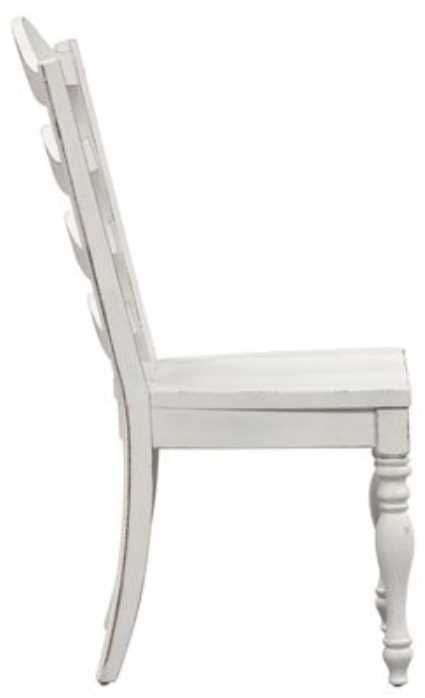 Liberty Magnolia Manor Antique White Ladder Back Side Chair-2