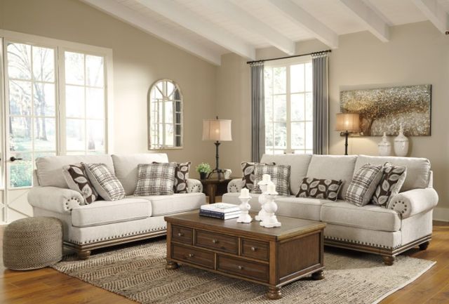 Signature Design by Ashley® Harleson 2-Piece Wheat Living Room Set 3