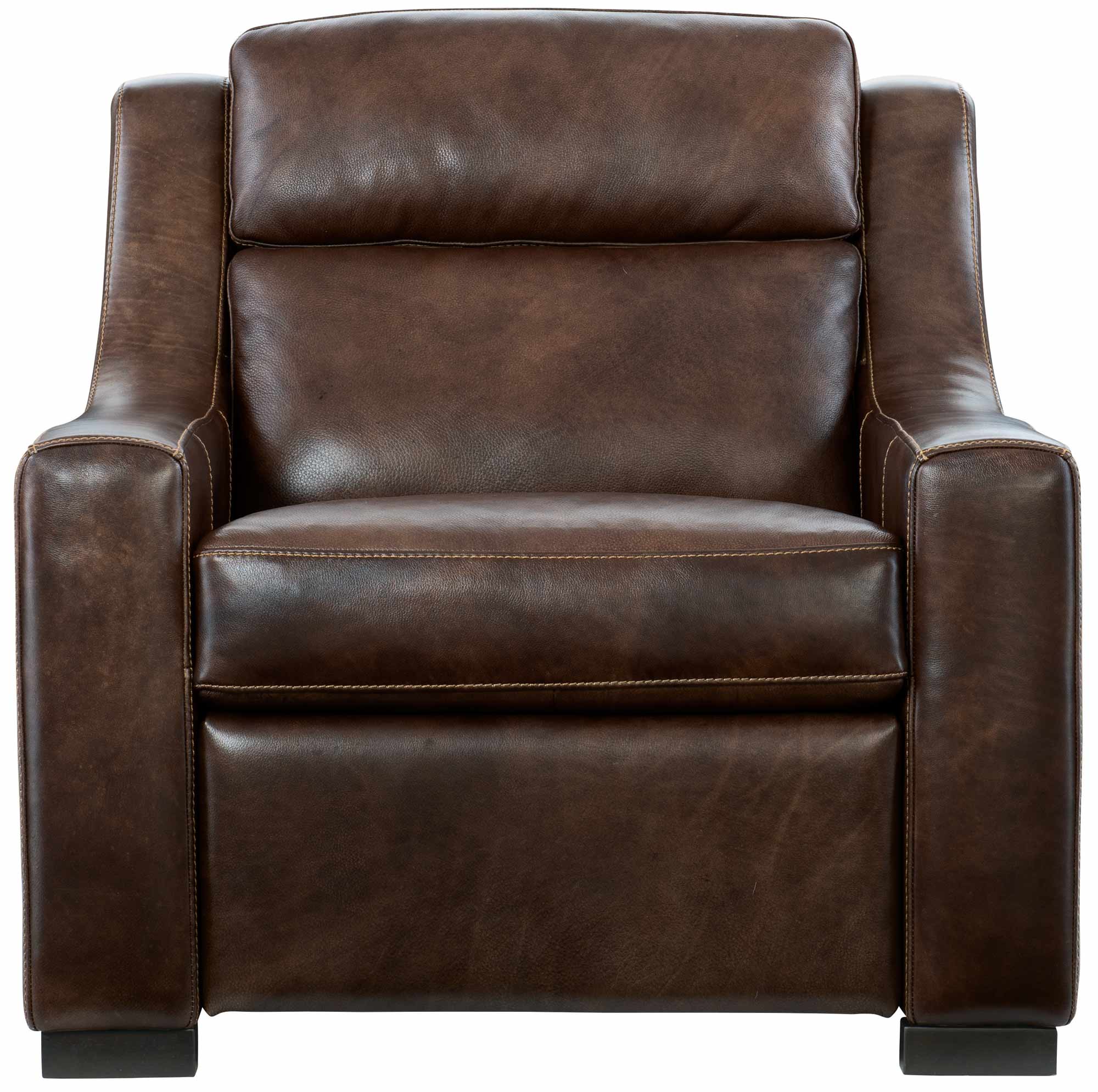 bernhardt recliner leather