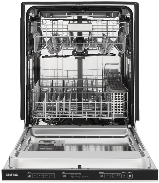 Maytag® 24" Black Built In Dishwasher 1
