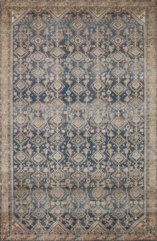 Magnolia Home by Joanna Gaines Lenna Indigo Natural 2'x4' Area Rug ...