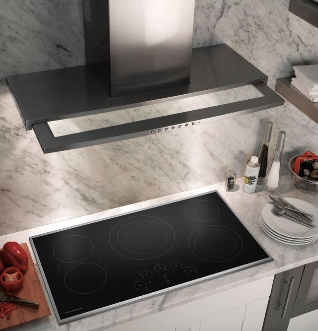 Monogram® 36" Stainless Steel Touch Control Electric Cooktop-4