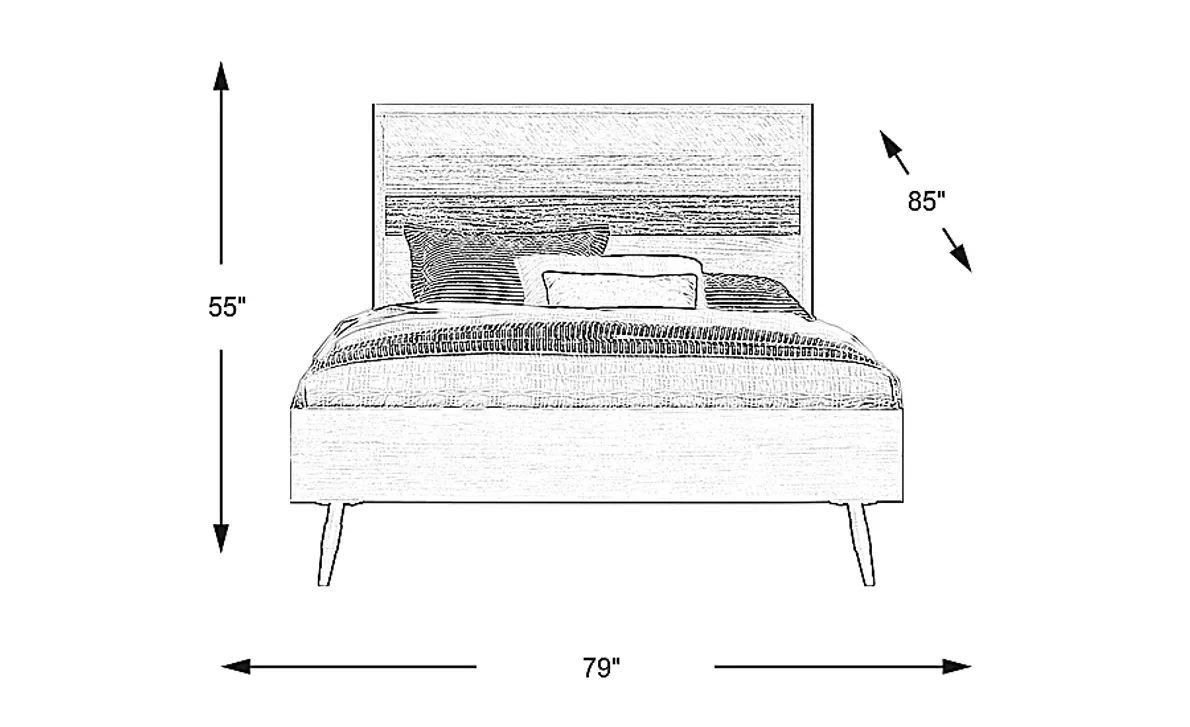 Midtown Loft Brown King Bed | Great American Home Store | TN & MS