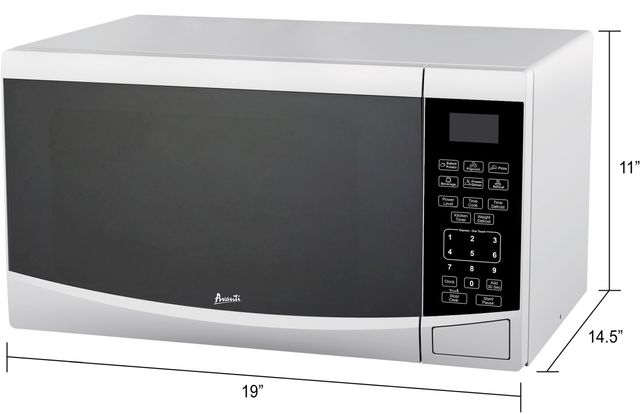 Avanti® 0.9 Cu. Ft. White Countertop Microwave 5