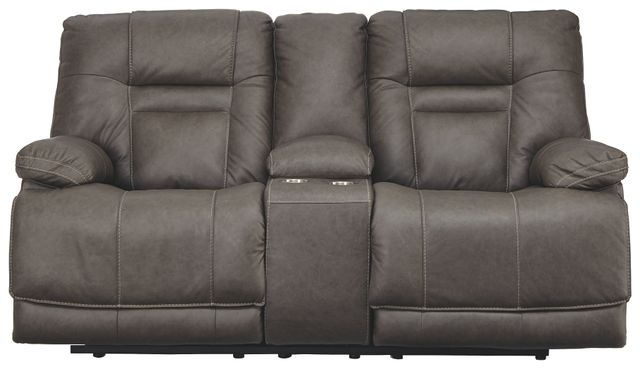 Signature Design by Ashley® Wurstrow Umber Power Reclining Loveseat 10