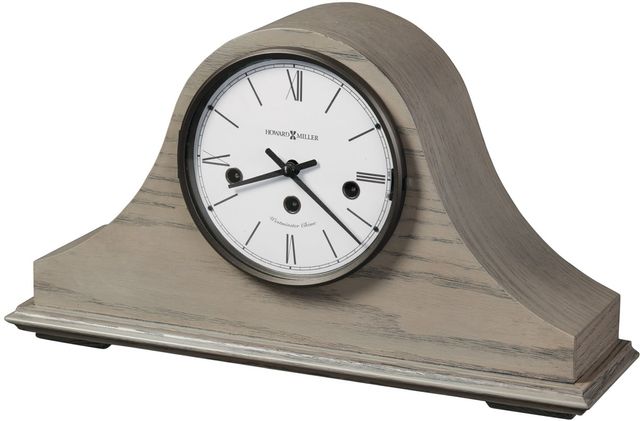 Howard Miller® Lakeside II Seaside Gray Keywound Mantel Clock