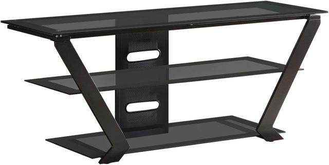 Coaster® Donlyn Black 2-Tier TV Console-0