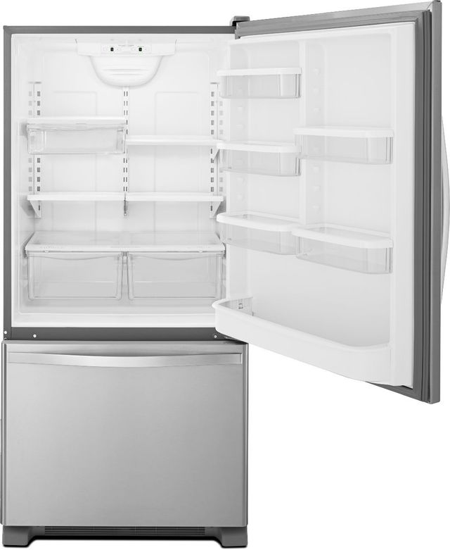 Whirlpool® Gold® 22.07 Cu. Ft. Bottom Freezer Refrigerator-Stainless Steel 8