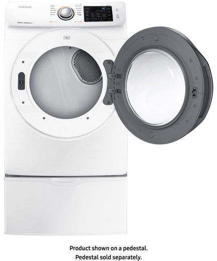 Samsung White Front Load Electric Dryer 7