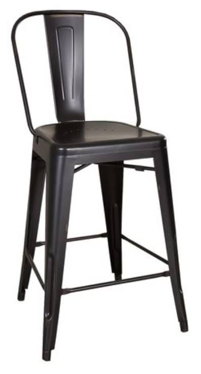 Liberty Vintage Series Black Back Counter Chair-0