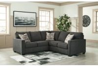 Signature Design by Ashley® Lucina 2-Piece Charcoal Sectional 4