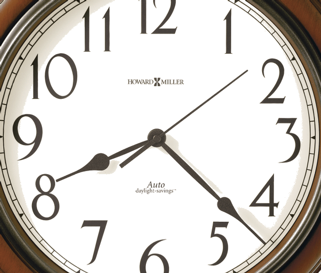 Howard Miller® Talon Medium-Brown Cherry Wall Clock 1