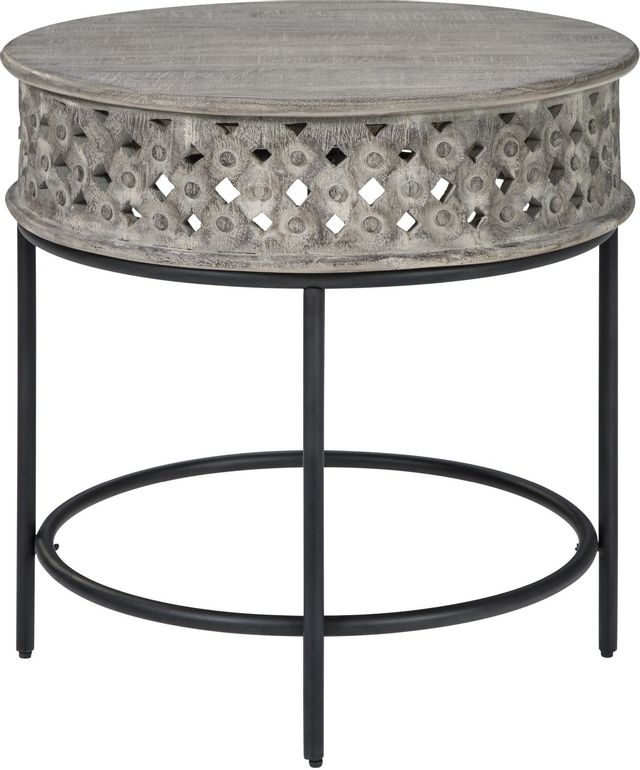 Signature Design by Ashley® Rastella 3-Piece Gray/Black Living Room Table Set 2