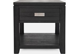 Jofran Inc. Altamonte Dark Charcoal End Table with Shelf