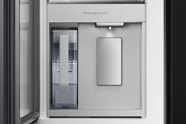 Samsung Bespoke 22.5 Cu. Ft. Charcoal Glass/Customizable Panel Counter Depth French Door Refrigerator 4