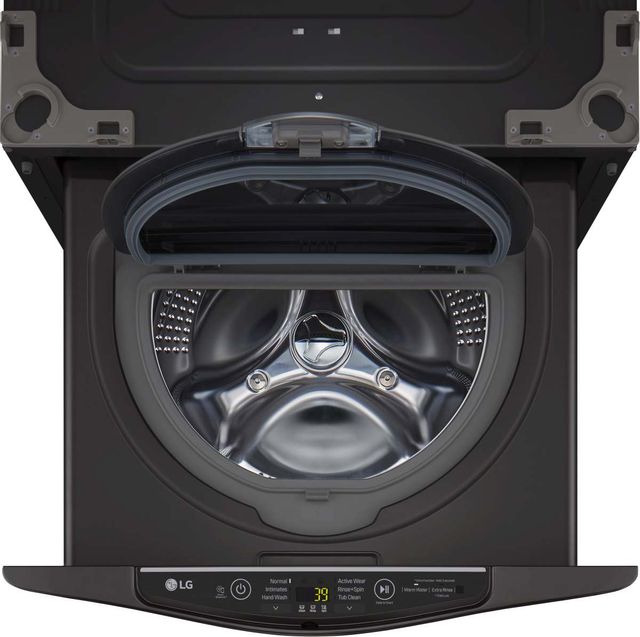 LG SideKick™ 29" Black Steel Laundry Pedestal Washer 7