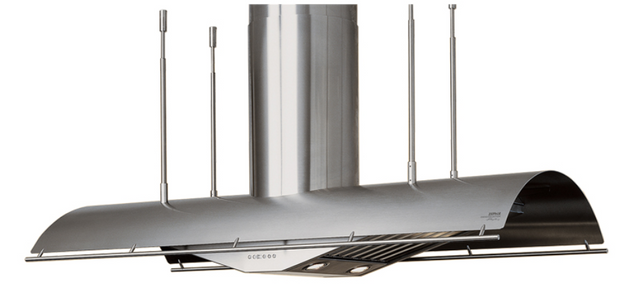 Zephyr Cheng Collection Trapeze 54" Stainless Steel Island Range Hood