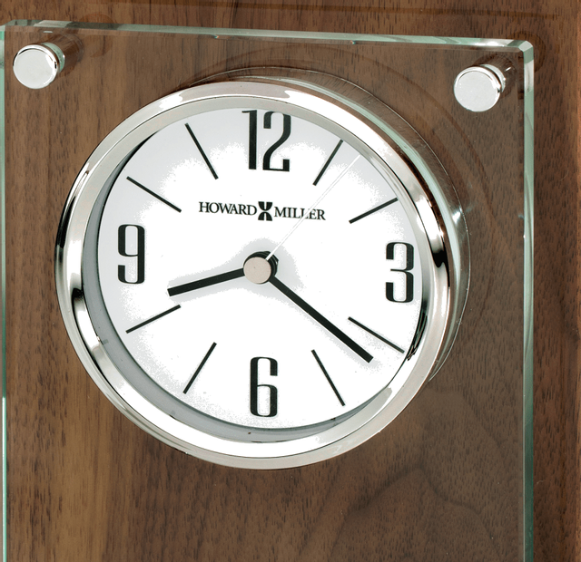 Howard Miller® Amherst Walnut Tabletop Clock 1
