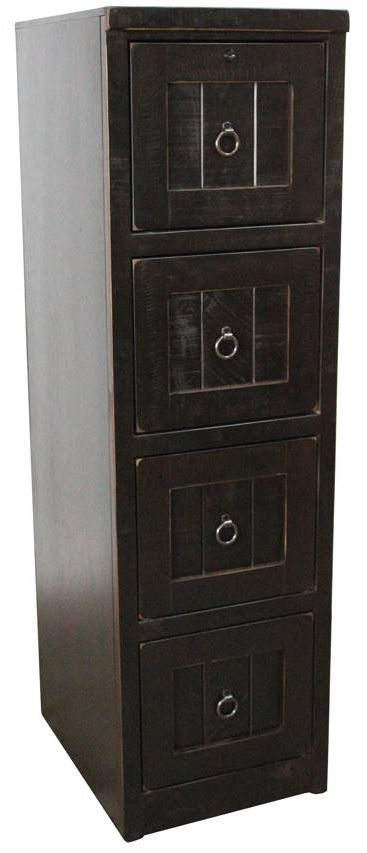 American Heartland Manufacturing Rustic 4-Drawer File Cabinet