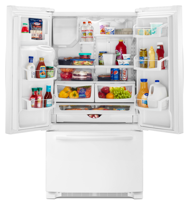 Amana® 25 Cu. Ft. French Door Bottom Freezer Refrigerator-White 2