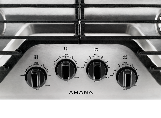 Amana® 30" Stainless Steel Gas Cooktop 4