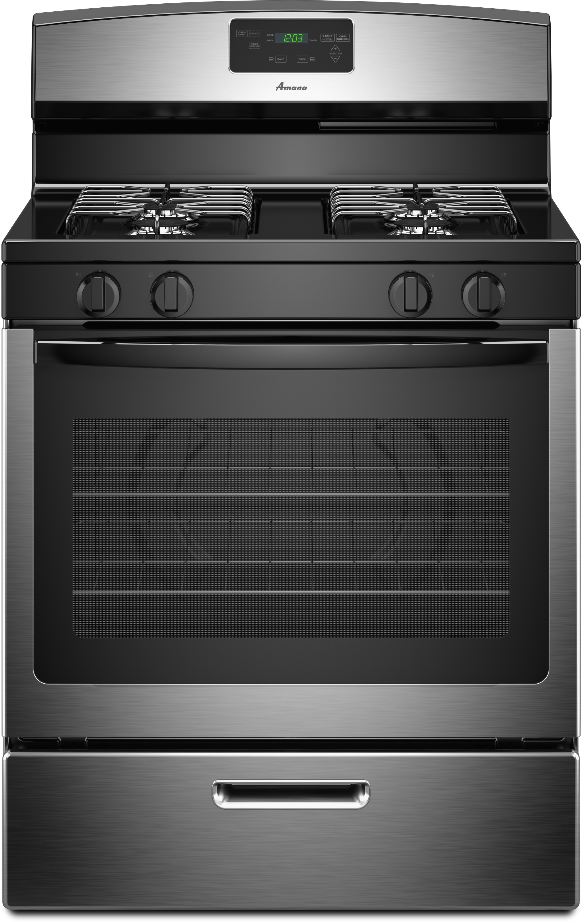 Amana® 30" Stainless Steel Free Standing Gas Range-AGR5330BAS