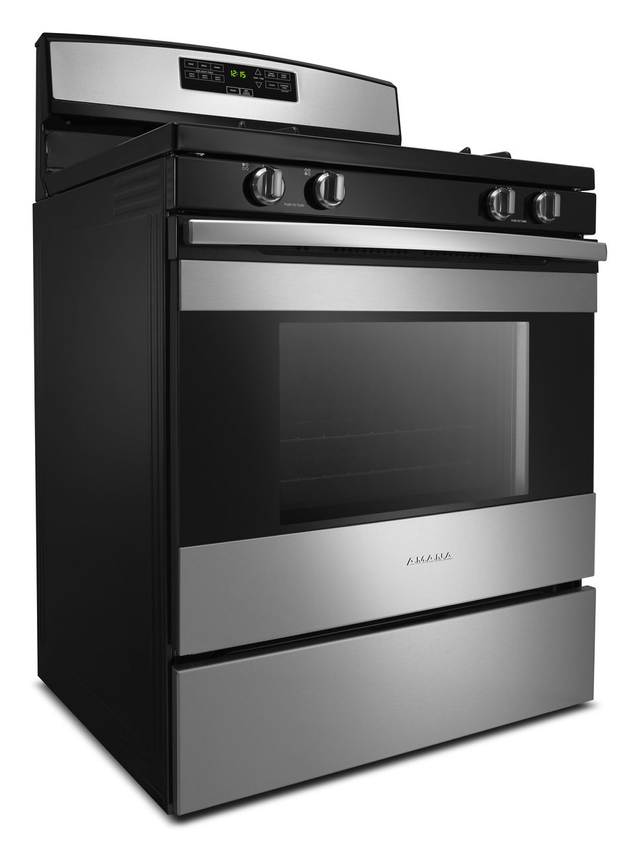 Amana® 30" Free Standing Gas Range-Stainless Steel 5