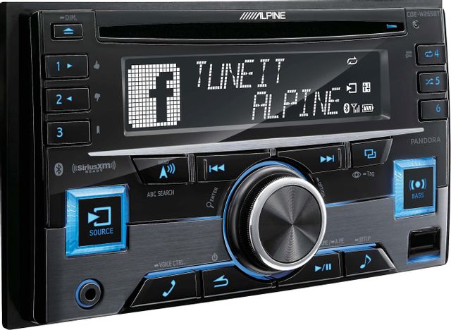 Alpine® Black Car CD Receiver 1