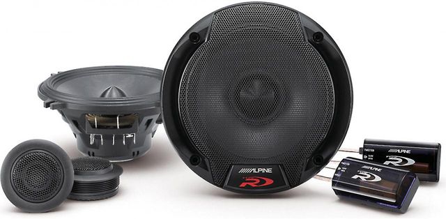 Alpine® 5.25" Black Component 2 Way Car Speaker 0