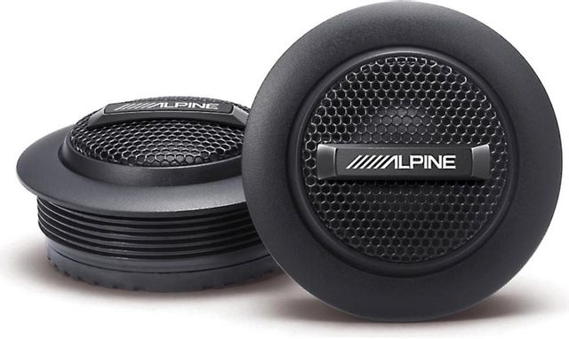 Alpine® Type S 1" Black Silk Dome Tweeter Car Speaker 0