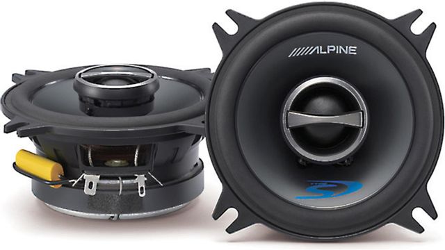 Alpine® 4" Black Coaxial 2 Way Car Speaker 1