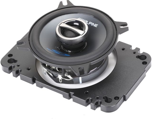 Alpine® 4" Black Coaxial 2 Way Car Speaker 6