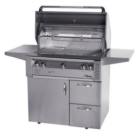 Alfresco 36" Deluxe Free Standing Grill-Stainless Steel