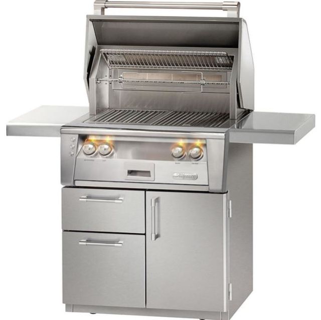 Alfresco™ ALXE Series 30" Infrared Deluxe Freestanding Grill-Stainless Steel 0
