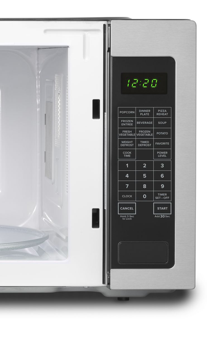Amana® 2.2 Cu. Ft. Black on Stainless Countertop Microwave 2