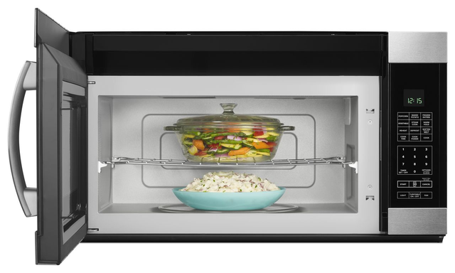 Amana® Over-the-Range Microwave-Black On Stainless Steel 4