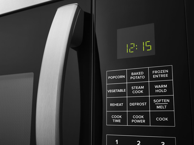 Amana® Over-the-Range Microwave-Black On Stainless Steel 8