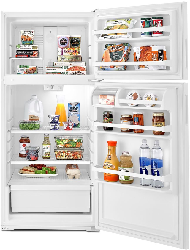 Amana® 14.3 Cu. Ft. White Top Freezer Refrigerator-ART104TFDW-3