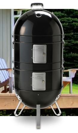 Napoleon® Apollo™ Free Standing Charcoal Grill and Water Smoker-Black