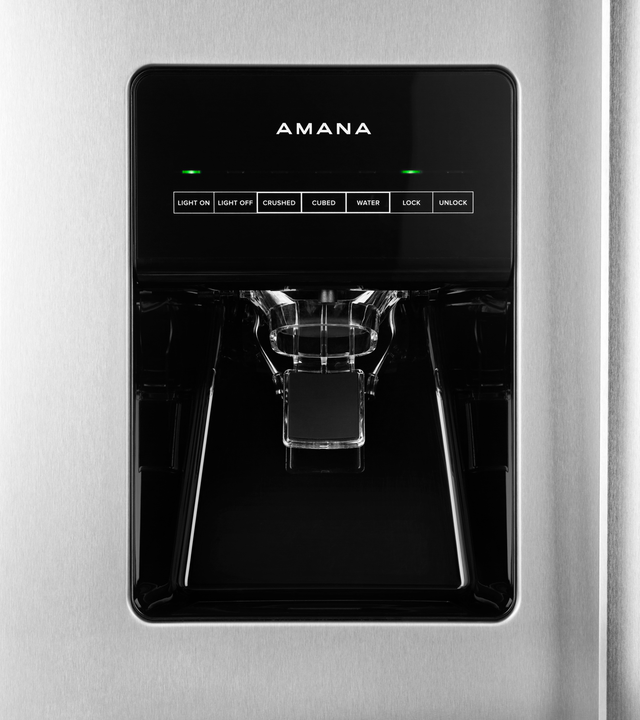 Amana® 21 Cu. Ft. Side-by-Side Refrigerator-Black 2