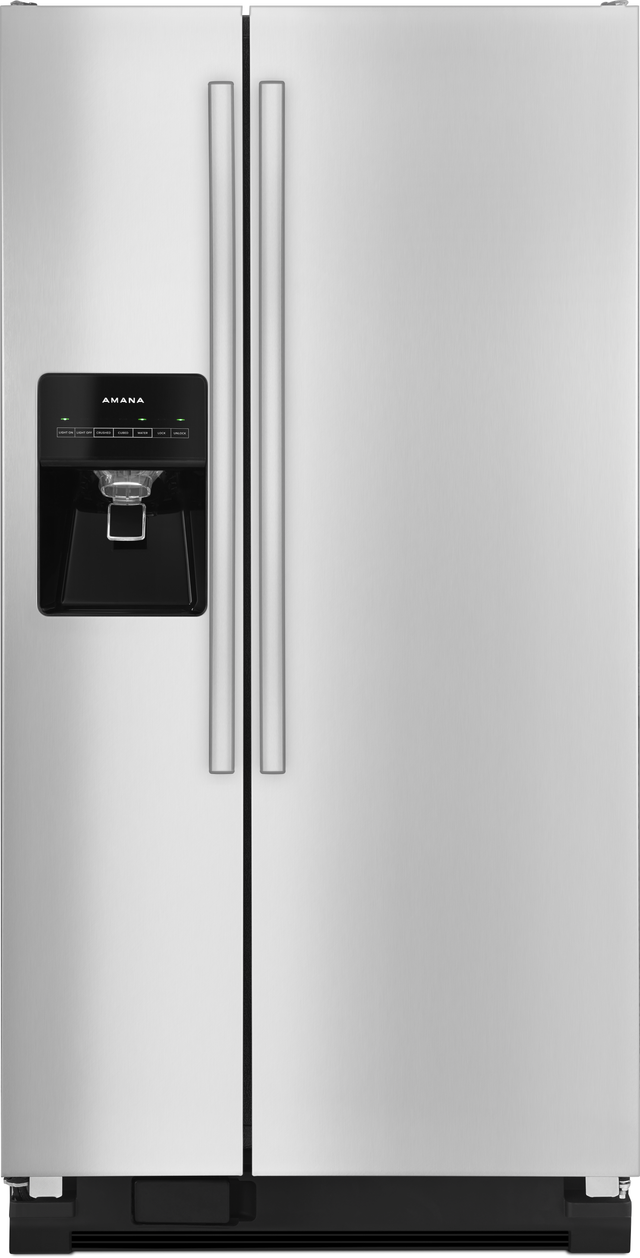 Amana® 21 Cu. Ft. Side-by-Side Refrigerator-Stainless Steel