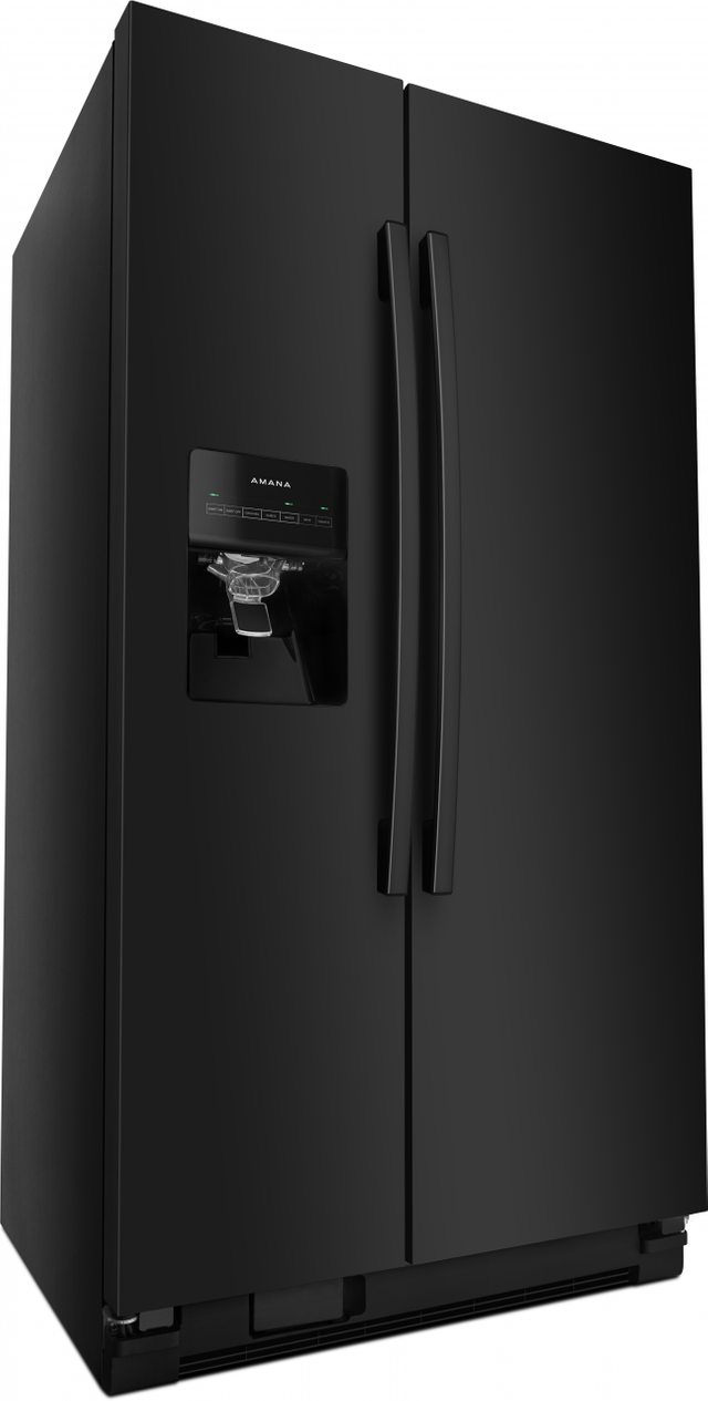 Amana® 24 Cu. Ft. Side-by-Side Refrigerator-Black 1