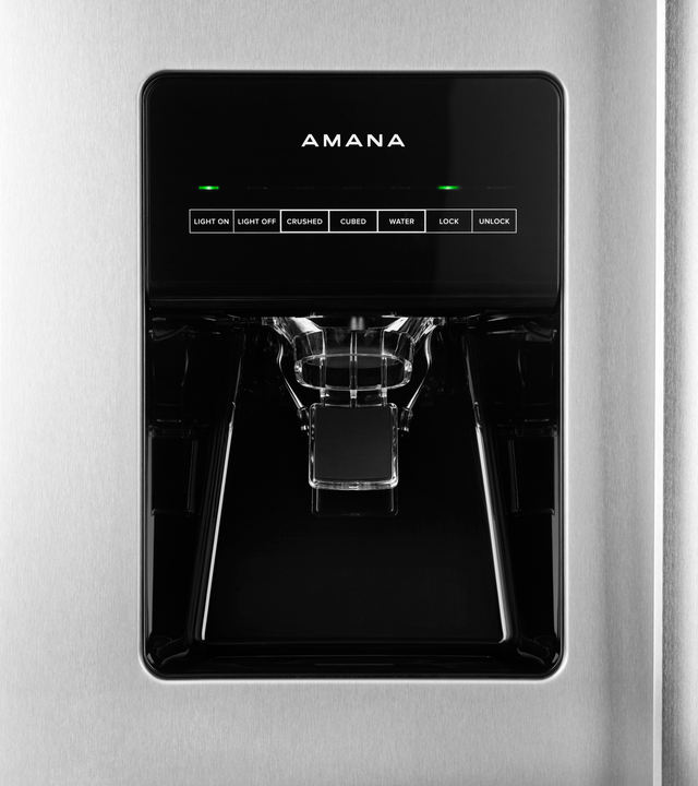 Amana® 24 Cu. Ft. Side-by-Side Refrigerator-Black On Stainless 2