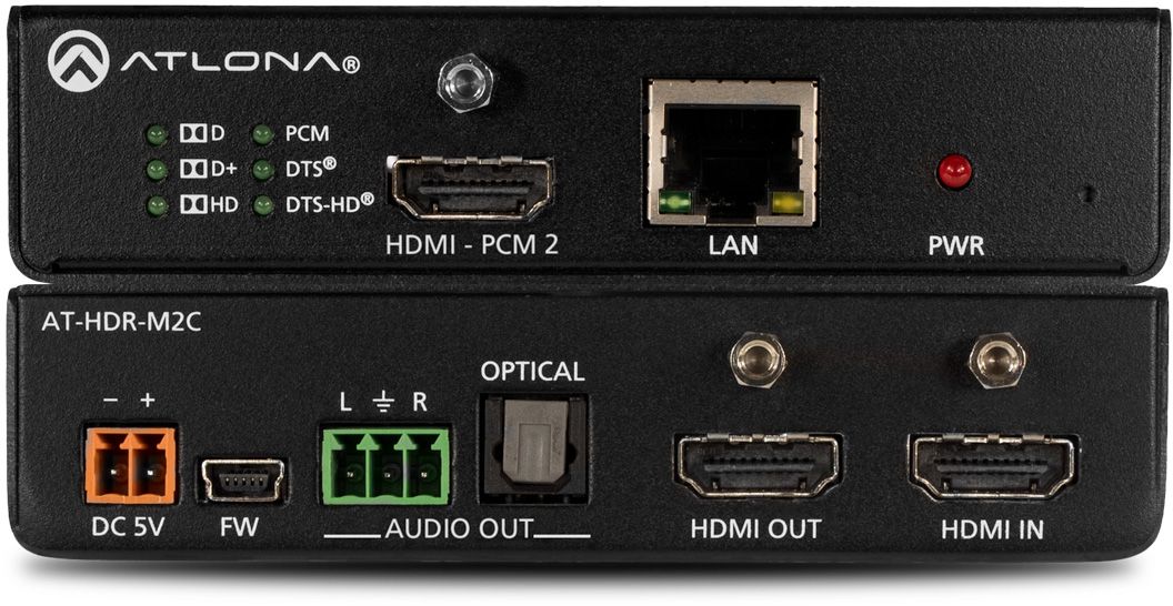 Atlona AT-HDR-M2C 4K HDR Mehrkanal Digital Sich Two-Channel Audio Converter 