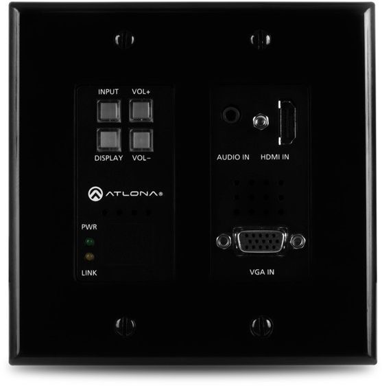 Atlona® Two-Input Wallplate Switcher for HDMI and VGA 0