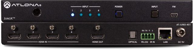 Atlona® 4K HDR Four-Input HDMI Switcher