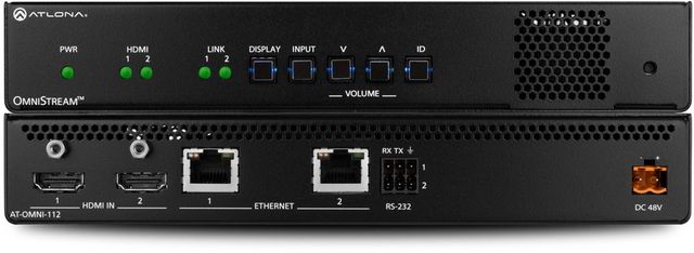 Atlona® OmniStream Dual-Channel Networked AV Encoder