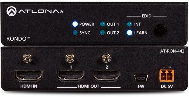 Atlona® 4K HDR Two-Output HDMI Distribution Amplifier