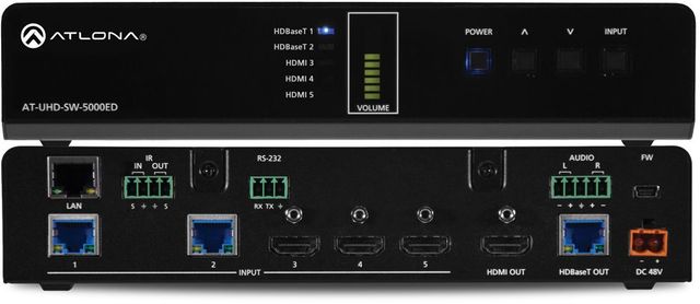 Atlona® 4K/UHD Five-Input HDMI Switcher
