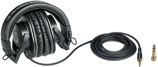Audio-Technica® Black Professional Over-Ear Monitor Headphones 3